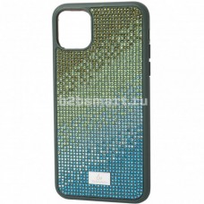 Чехол Apple iPhone 12-Mini Bling World Rainbow зеленая