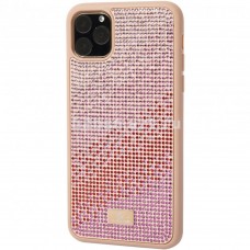 Чехол Apple iPhone 12/12-Pro Bling World Rainbow розовая