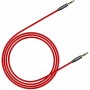 Аудио-кабель 3.5" на 3.5" AUX Baseus CAM30-B91 красный 1 м
