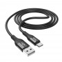 Кабель USB - Type-C Hoco X72 (черный; 1 м; 3000 mA; Силикон)