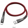Кабель USB - Type-C Hoco U70 (красный; 1.2 м; 2400 mA; Ткань)