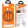 Кабель USB - Type-C Hoco U121 (черный; 1.2 м; 3000 mA; Ткань)