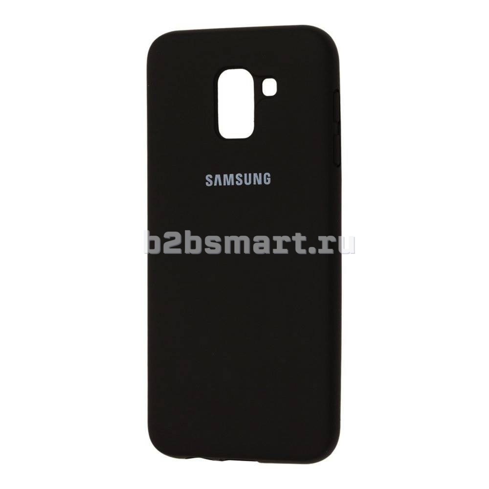 Чехол Samsung J610 J6 Plus 2018 Silicone Cover черный