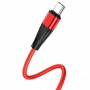 Кабель USB - Type-C Hoco X57 (красный; 1 м; 3000 mA; Ткань)