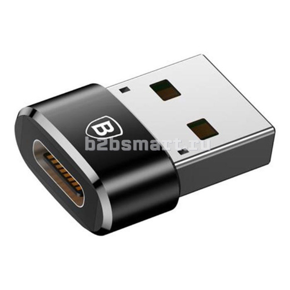 Переходник USB-C (f) - USB-A (m) Baseus CAAOTG-01 черный