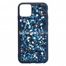 Чехол Apple iPhone 12-Mini Bling World Stone синяя