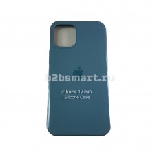 Чехол Apple iPhone 12-Mini Silicone Case CL2 №61 сине-зеленый оттенок