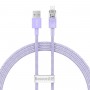 Кабель USB - Lightning Baseus Explorer CATS010005 (фиолетовый; 1 м; 2,4 mA; Ткань)