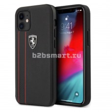 Чехол Apple iPhone 12-Mini Ferrari silicone черная