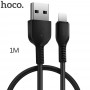 Кабель USB - Lightning Hoco X20 (черный; 1 м; 2400 mA; ПВХ)