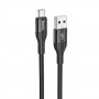 Кабель USB - Type-C Hoco X72 (черный; 1 м; 3000 mA; Силикон)