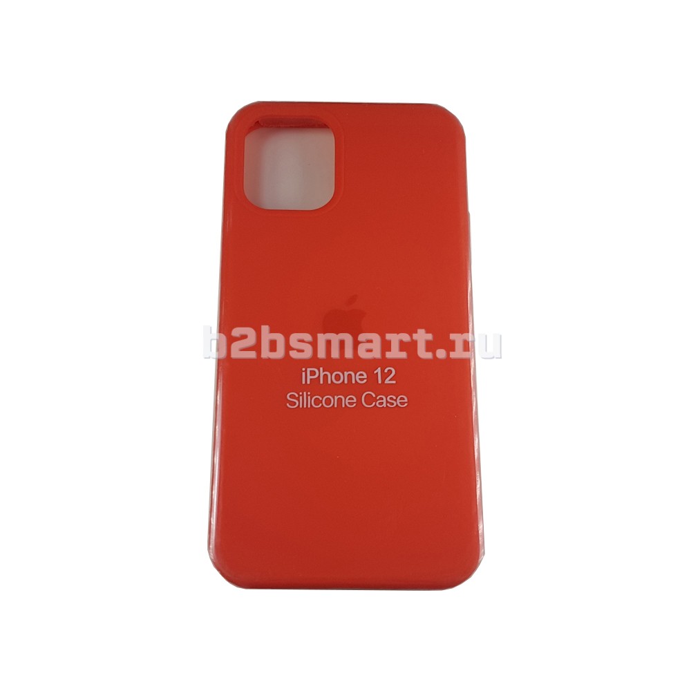 Чехол Apple iPhone 12-Mini Silicone Case CL2 №13 люминисцентно-оранжевая