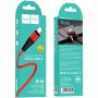 Кабель USB - Type-C Hoco X57 (красный; 1 м; 3000 mA; Ткань)