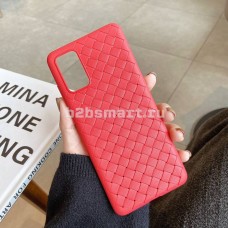 Чехол Samsung A41 2020 Плетенка красный