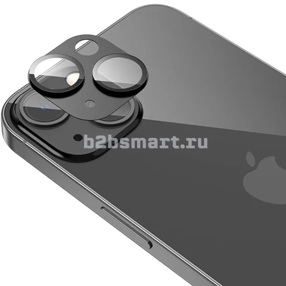 Защитное стекло на камеру Apple iPhone 13/13mini Hoco A18 черное