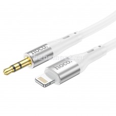 Аудио-кабель 3.5" - Lightning Hoco UPA-22 белый 1 м