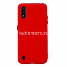 Чехол Samsung A01 2020 New Матовый красный