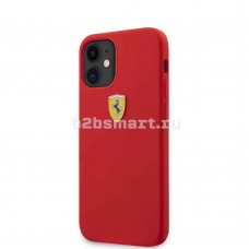 Чехол Apple iPhone 12-Mini Ferrari silicone красная