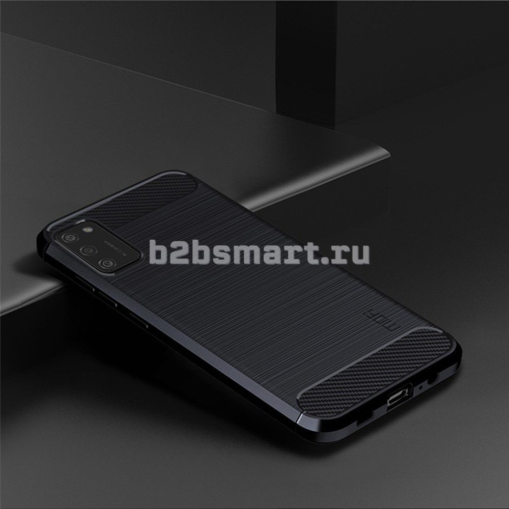 Чехол Samsung A02S 2020 карбон черный