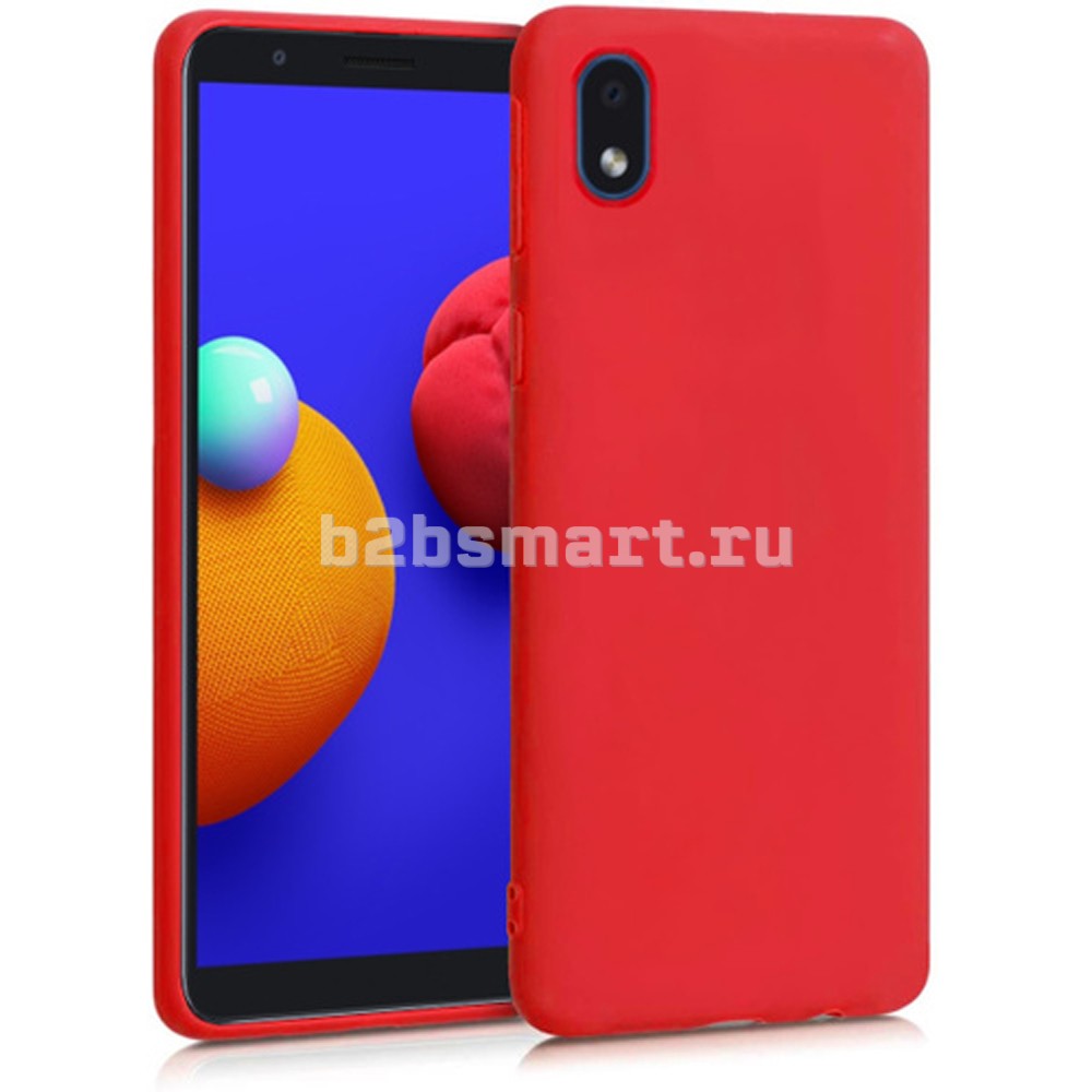 Чехол Samsung M01 2020 New Матовый красный