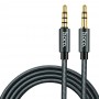 Аудио-кабель 3.5" на 3.5" AUX Hoco UPA-03 серый 1 м