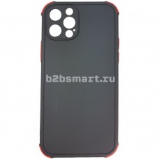 Чехол Apple iPhone 12 Pro матовый с углами черный