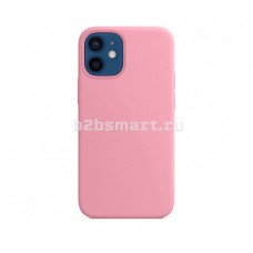 Чехол Apple iPhone 12-Mini Silicone Case CL2 №65 коричневый оттенок/розовый