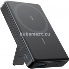 Power Bank 10000 mAh Anker MagGo A1652 (черный; 1U+1C; Qi 7.5W; 20W)