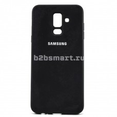 Чехол Samsung J810 J8 2018 Silicone Cover черный