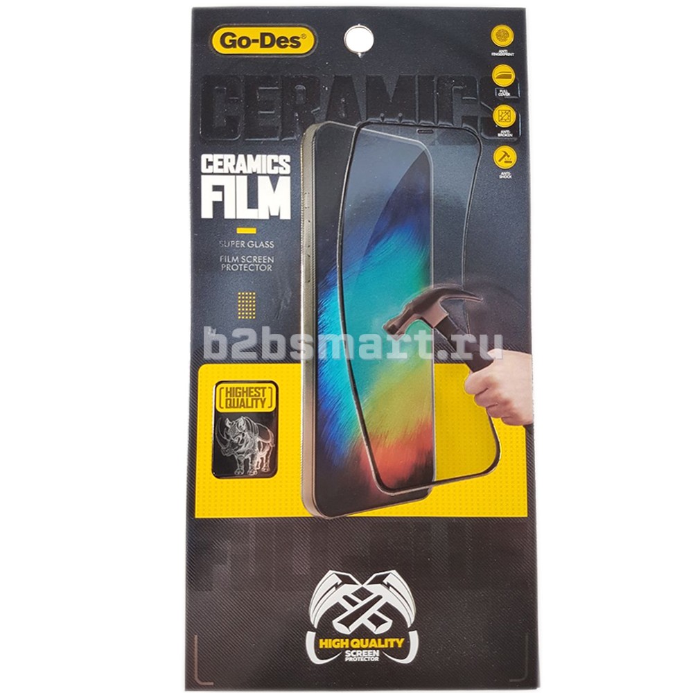 Пленка защитная Apple iPhone 12 Pro 6.1 Go-Des GD-FB689 Ceramics черная