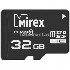 Карта памяти MicroSD 32GB Mirex Class 10 (без адаптера)