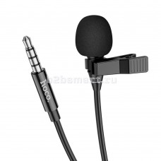 Микрофон проводной Jack 3.5" Hoco L14 чёрный