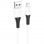 Кабель USB - Lightning Hoco X82 (белый; 1 м; 2,400 mA; Силикон)