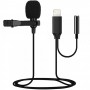 Микрофон проводной Lightning/Jack 3.5" MS-UC568 чёрный