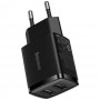 СЗУ Baseus Compact CCXJ010201 (черный; 2*USB; 10.5W; кабель: нет)