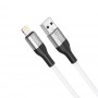 Кабель USB - Lightning Hoco X72 (белый; 1 м; 2400 mA; Силикон)