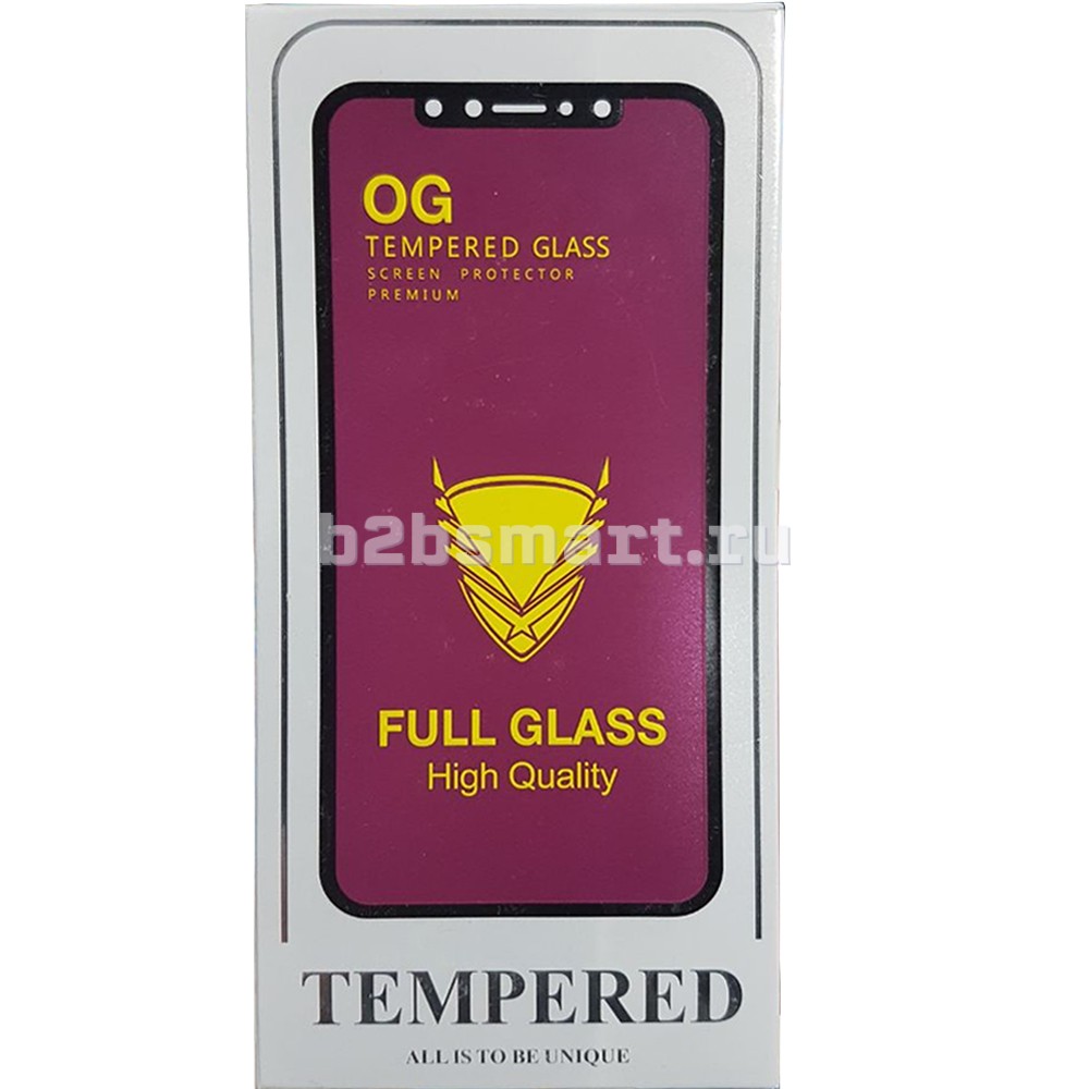 Защитное стекло Samsung A22 2021 4D OG черное в тех. пакете