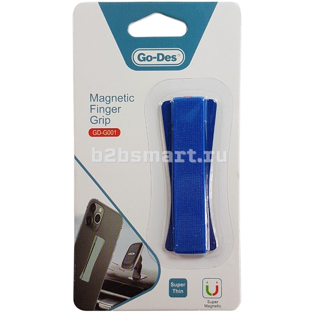 Держатель для телефона Finger Grip Go-Des GD-G001 синий