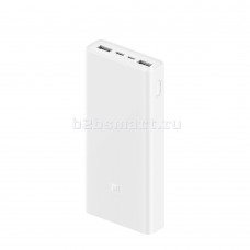 Power Bank 20000 mAh Xiaomi Mi3 PLM18ZM (белый; 2U+1C; QC 3.0/PD; 18W)