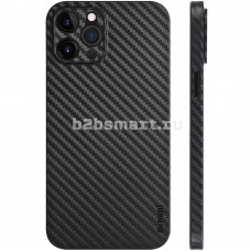 Чехол Apple iPhone 12-ProMax Memumi Carbon черная