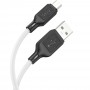 Кабель USB - Micro-USB Hoco X90 (белый; 1 м; 2400 mA; Силикон)