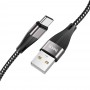 Кабель USB - Type-C Hoco X57 черный 1 м