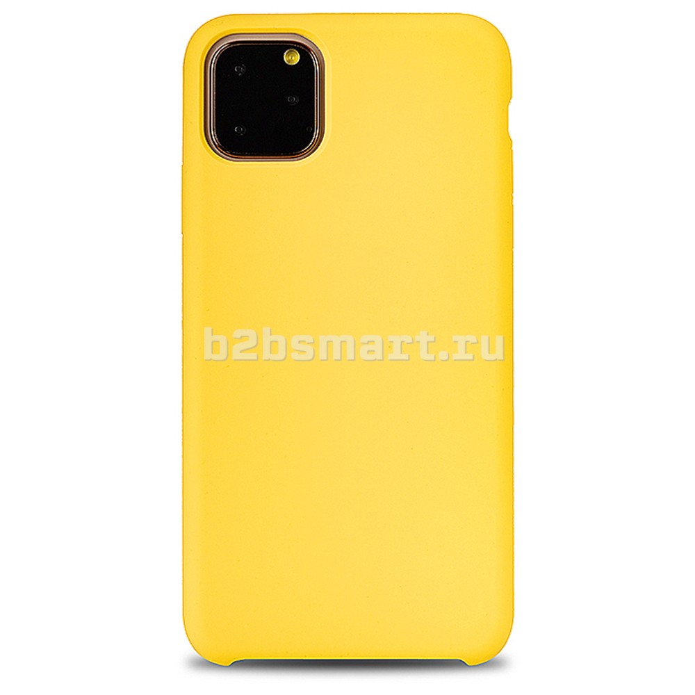 Чехол Apple iPhone 12-ProMax Silicone Case CL2 №32 транспортная желтая