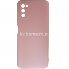 Чехол Samsung A03S 2021 New Матовый розовый