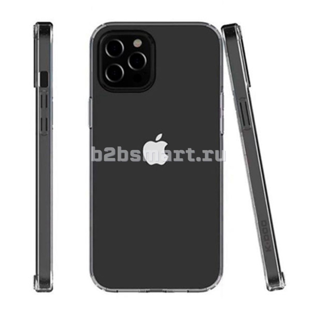 Чехол Apple iPhone 12/12 Pro K-DOO Q-series прозрачный