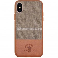 Чехол Apple iPhone XS Max Polo Virtuoso коричневая