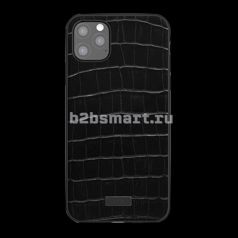 Чехол Apple iPhone 11 Pro Max Genuine Croco черная