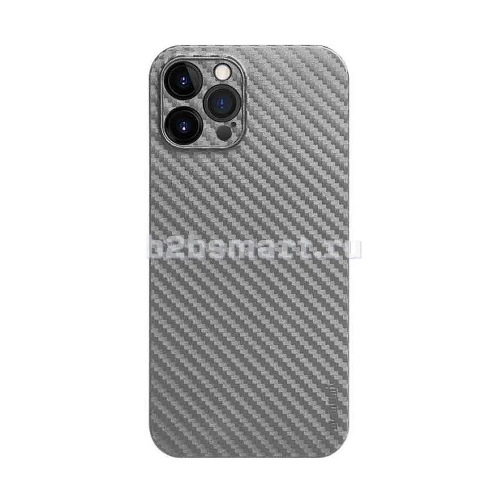 Чехол Apple iPhone 12-ProMax Memumi Carbon PC белая