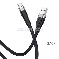 Кабель USB - Type-C Hoco X53 (черный; 1 м; 3000 mA; Силикон)