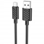 Кабель USB - Micro-USB Hoco X88 (черный; 1 м; 2400 mA; ПВХ)